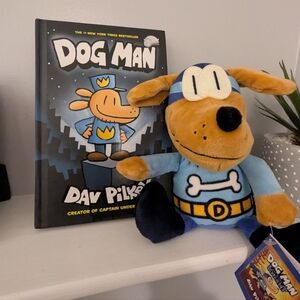 Dog Man Plush Toy And Book
